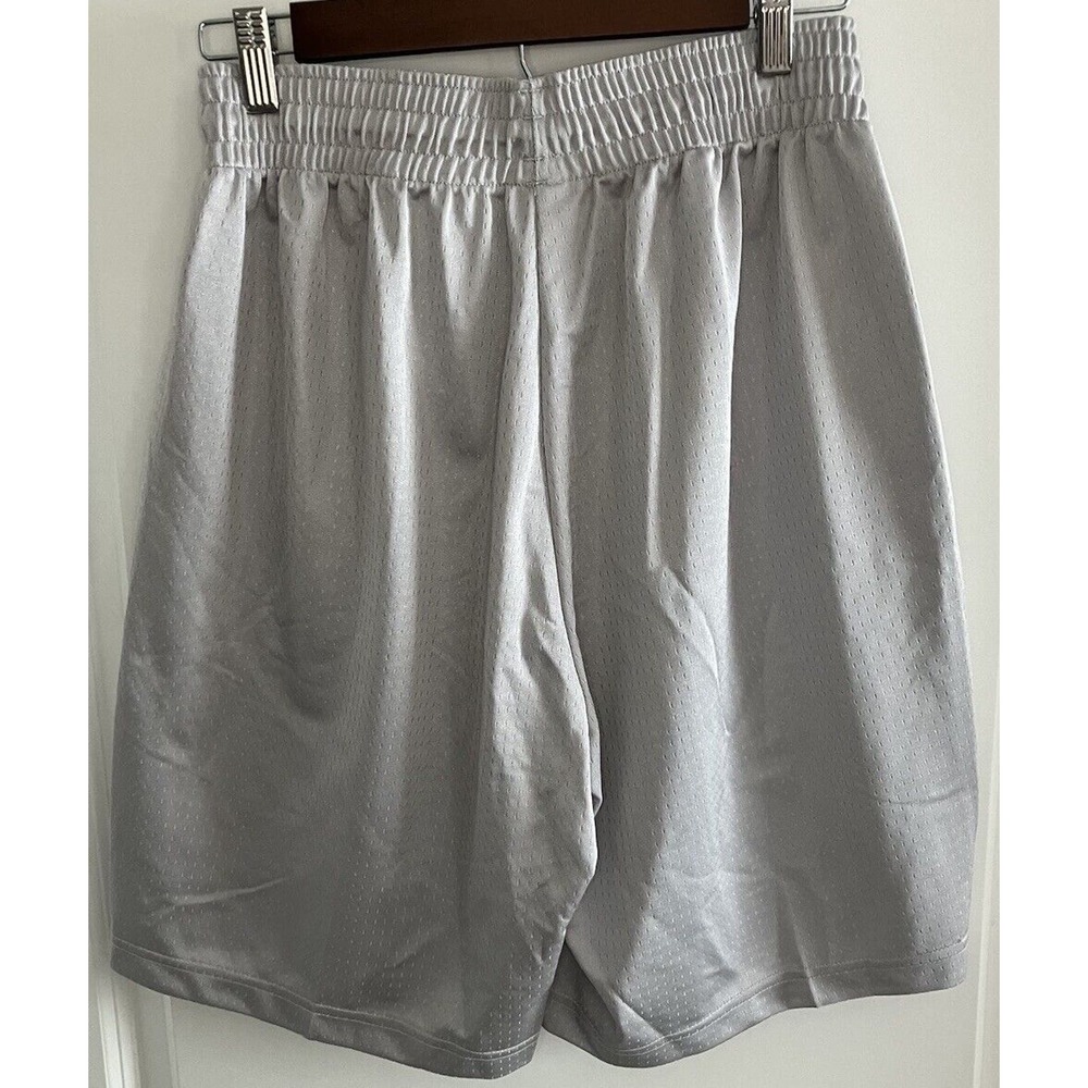 Reebok Men's Workout Ready Shorts Gray With Blue Trim - Size Large - New W Tags